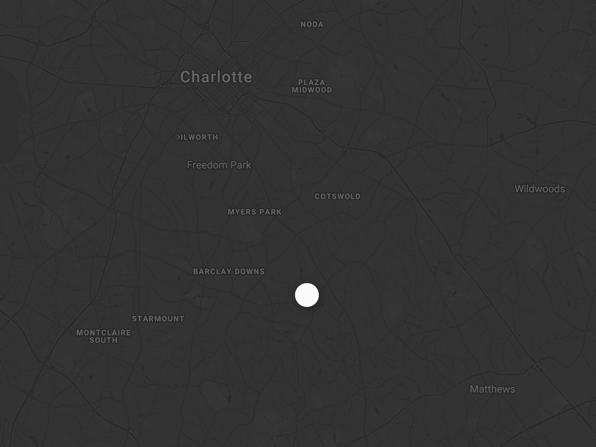 Arial map of Charlotte